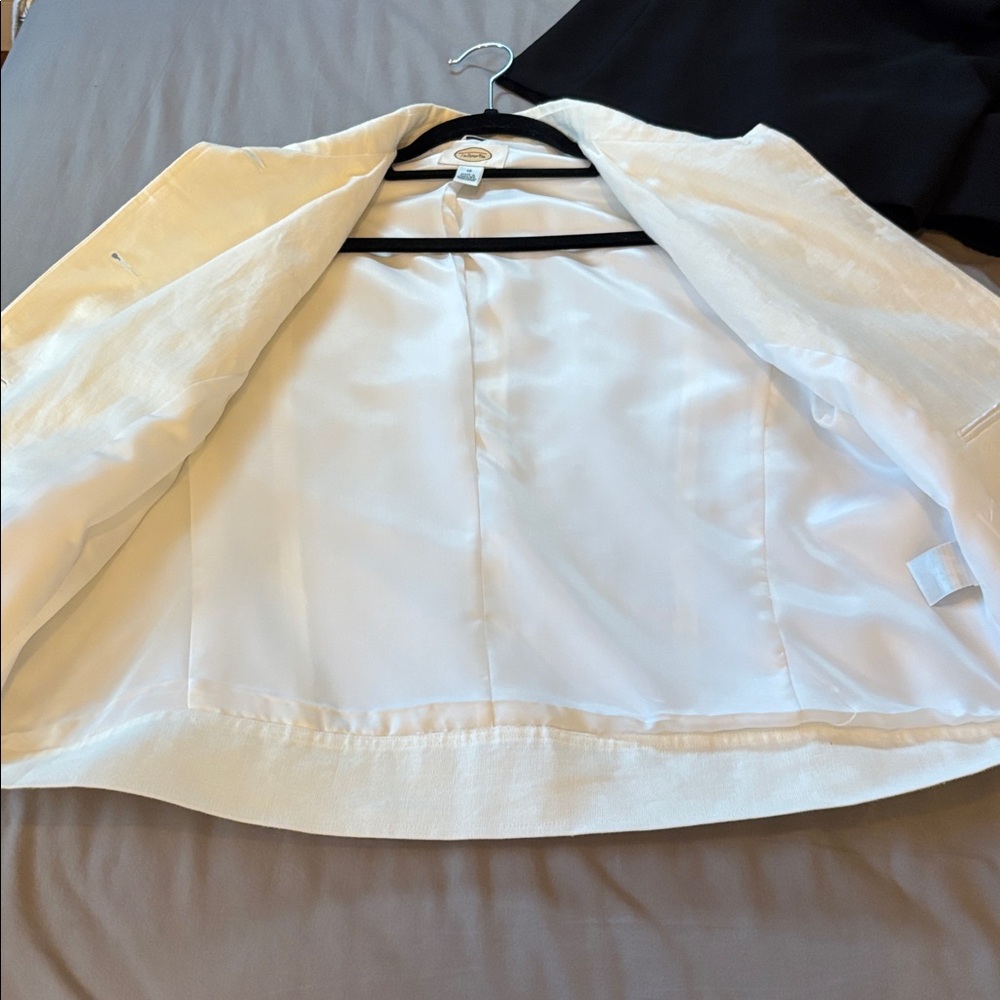 Talbots Cream Linen Jacket - Picture 4 of 6